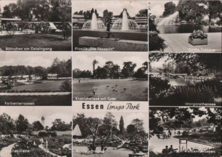 Essen - Gruga-Park, u.a. Große Fontäne - 1971 Essen - Gruga-Park, u.a. Große Fontäne - 1971