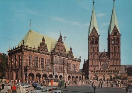 Bremen - Rathaus und Dom - 1961 Bremen - Rathaus und Dom - 1961