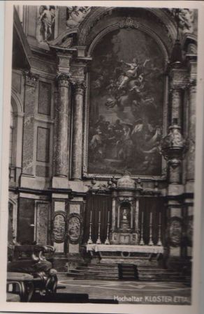 Kloster Ettal - Hochaltar - ca. 1955 Kloster Ettal - Hochaltar - ca. 1955