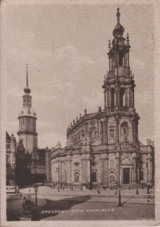 Dresden - Kath. Hofkirche - ca. 1950 Dresden - Kath. Hofkirche - ca. 1950