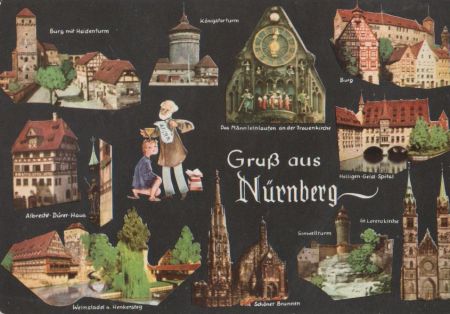 Nürnberg - u.a. Königstorturm - ca. 1970 Nürnberg - u.a. Königstorturm - ca. 1970