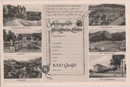 Bad Münster am Stein-Ebernburg - u.a. Sole-Schwimmbad - ca. 1960 Bad Münster am Stein-Ebernburg - u.a. Sole-Schwimmbad - ca. 1960