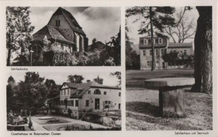 Jena - u.a. Schillerhaus und Steintisch - 1967 Jena - u.a. Schillerhaus und Steintisch - 1967