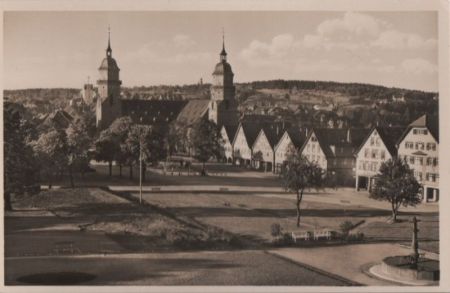 Freudenstadt - Marktplatz - ca. 1950 Freudenstadt - Marktplatz - ca. 1950