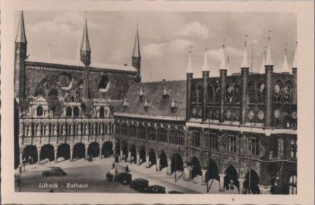 Lübeck - Rathaus - ca. 1955 Lübeck - Rathaus - ca. 1955