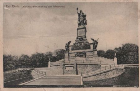 Rüdesheim, Niederwalddenkmal - 1936 Rüdesheim, Niederwalddenkmal - 1936