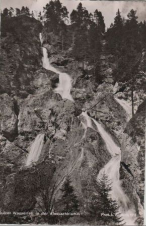 Almbachklamm - Sulzer Wasserfall - ca. 1955 Almbachklamm - Sulzer Wasserfall - ca. 1955