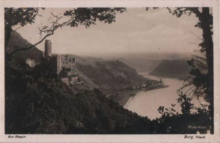 St. Goarshausen, Burg Maus - ca. 1955 St. Goarshausen, Burg Maus - ca. 1955
