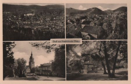 Friedrichroda - mit 4 Bildern - 1955 Friedrichroda - mit 4 Bildern - 1955