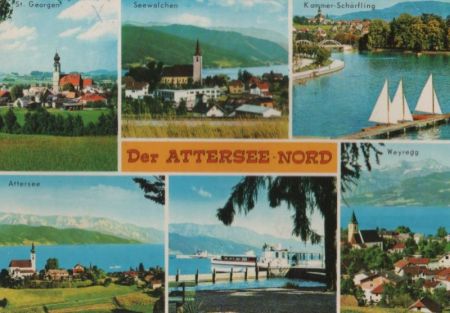 Österreich - Attersee - Nord - ca. 1980 Österreich - Attersee - Nord - ca. 1980