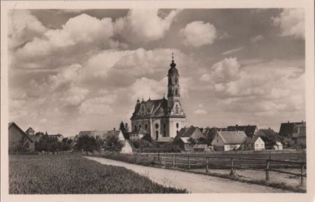 Bad Schussenried - Wallfahrtskirche Steinhausen - 1955 Bad Schussenried - Wallfahrtskirche Steinhausen - 1955