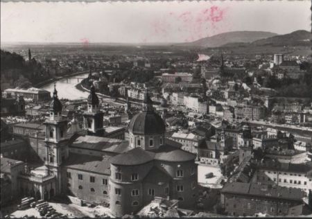 Österreich - Salzburg - von der Festung - 1959 Österreich - Salzburg - von der Festung - 1959