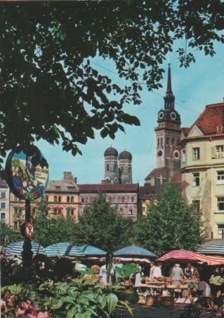 Der Viktualienmarkt zu München - ca. 1985 Der Viktualienmarkt zu München - ca. 1985