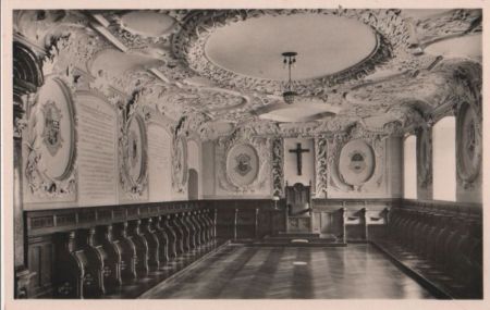 Beuron - Erzabtei, Kapitelsaal - ca. 1955 Beuron - Erzabtei, Kapitelsaal - ca. 1955