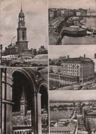 Hamburg - 5 Teilbilder - 1961 Hamburg - 5 Teilbilder - 1961