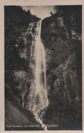 Österreich - Bad Gastein - Schleierfall im Nassfeld - ca. 1955 Österreich - Bad Gastein - Schleierfall im Nassfeld - ca. 1955