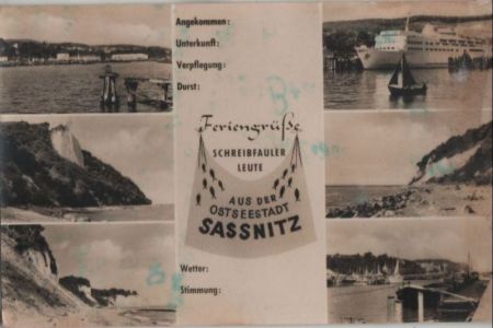 Sassnitz - mit 6 Bildern - ca. 1960 Sassnitz - mit 6 Bildern - ca. 1960
