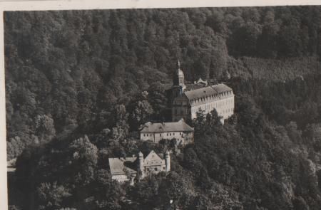 Schwarzburg - Schloß vom Trippstein - ca. 1935 Schwarzburg - Schloß vom Trippstein - ca. 1935