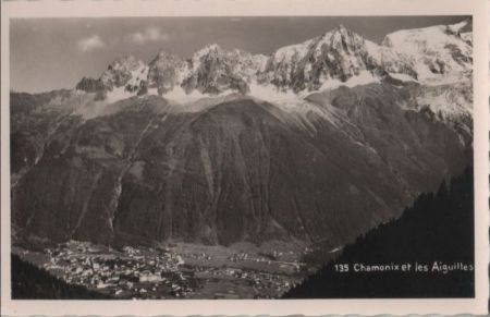 Frankreich - Chamonix-Mont-Blanc - et les Aiguilles - 1953 Frankreich - Chamonix-Mont-Blanc - et les Aiguilles - 1953