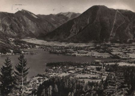 Tegernsee - Blick auf Bad Wiessee - 1985 Tegernsee - Blick auf Bad Wiessee - 1985