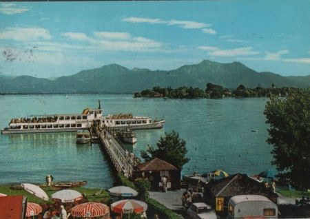Chiemsee, Fraueninsel - mit Blick auf Hochfelln - 1983 Chiemsee, Fraueninsel - mit Blick auf Hochfelln - 1983