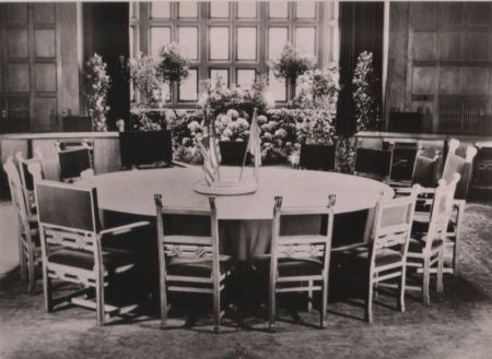 Potsdam - Cecilienhof, Konferenzsaal - 1961 Potsdam - Cecilienhof, Konferenzsaal - 1961