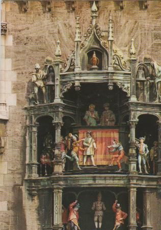 München - Glockenspiel am Rathaus - ca. 1985 München - Glockenspiel am Rathaus - ca. 1985