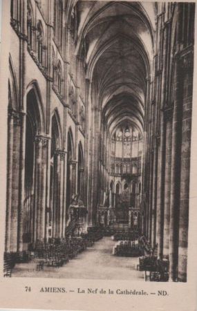 Frankreich - Amiens - La Nef de la Cathedrale - ca. 1950 Frankreich - Amiens - La Nef de la Cathedrale - ca. 1950