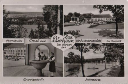 Bad Dürrheim - u.a. Salinensee - 1960 Bad Dürrheim - u.a. Salinensee - 1960