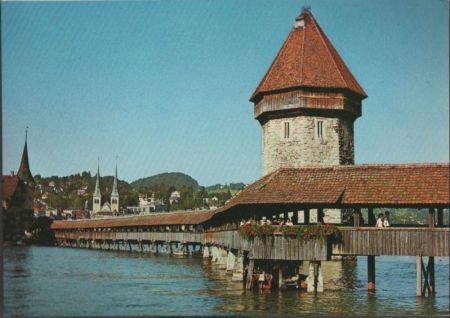 Schweiz - Luzern - Kapellbrücke - ca. 1980 Schweiz - Luzern - Kapellbrücke - ca. 1980