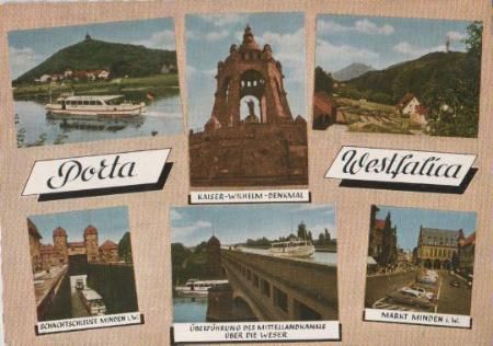 Porta Westfalica u.a. Schachtschleuse - 1966 Porta Westfalica u.a. Schachtschleuse - 1966
