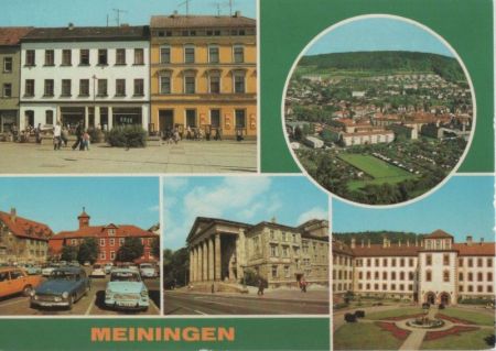Meiningen - u.a. Am Markt - ca. 1985 Meiningen - u.a. Am Markt - ca. 1985