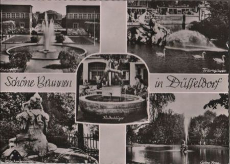 Düsseldorf - Schöne Brunnen - 1961 Düsseldorf - Schöne Brunnen - 1961
