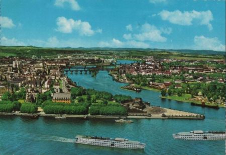 Koblenz - Deutsches Eck - ca. 1975 Koblenz - Deutsches Eck - ca. 1975