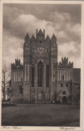 Chorin - Kloster, Westgiebel - ca. 1950 Chorin - Kloster, Westgiebel - ca. 1950