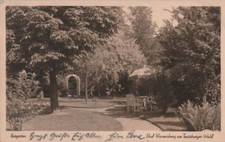 Borgholzhausen, Burg Ravensberg - Kurgarten (Ort unklar) - 1941 Borgholzhausen, Burg Ravensberg - Kurgarten (Ort unklar) - 1941