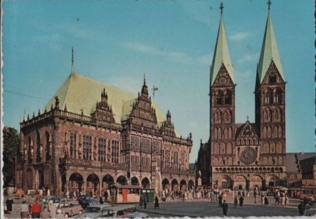 Bremen - Rathaus und Dom - 1960 Bremen - Rathaus und Dom - 1960
