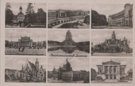 Leipzig - u.a. Hauptbahnhof - ca. 1940 Leipzig - u.a. Hauptbahnhof - ca. 1940