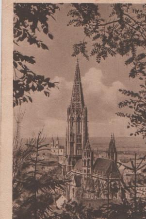 Freiburg - Münster vom Schloßberg - 1925 Freiburg - Münster vom Schloßberg - 1925