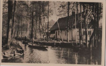 Lübbenau-Lehde - Gehöft und Fließ - ca. 1955 Lübbenau-Lehde - Gehöft und Fließ - ca. 1955