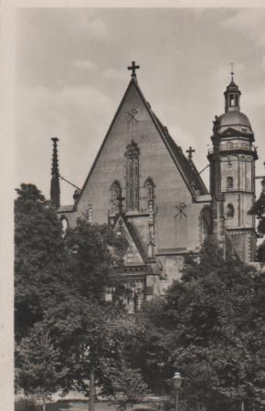 Leipzig - Thomaskirche - 1956 Leipzig - Thomaskirche - 1956