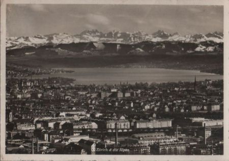 Schweiz - Zürich - und die Alpen - 1936 Schweiz - Zürich - und die Alpen - 1936