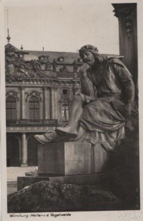 Würzburg - Walter von der Vogelweide - ca. 1930 Würzburg - Walter von der Vogelweide - ca. 1930