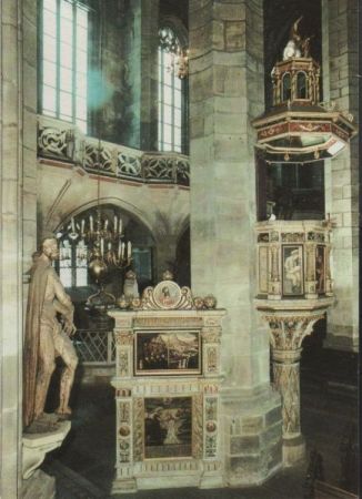 Zwickau - Dom, Kanzel - 1989 Zwickau - Dom, Kanzel - 1989