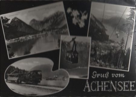 Österreich - Achensee - mit 4 Bildern - ca. 1965 Österreich - Achensee - mit 4 Bildern - ca. 1965