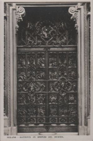 Italien - Mailand Milano - Bronzener Türflügel des Doms - ca. 1950 Italien - Mailand Milano - Bronzener Türflügel des Doms - ca. 1950