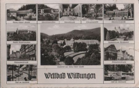 Bad Wildungen - u.a. Cafe im Kurpark - 1961 Bad Wildungen - u.a. Cafe im Kurpark - 1961