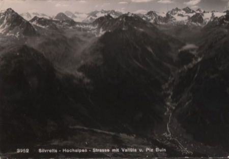 Österreich - Silvrettastraße - mit Vallüla - 1955 Österreich - Silvrettastraße - mit Vallüla - 1955