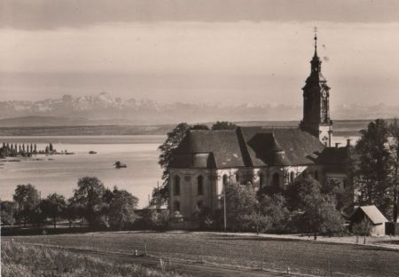Uhldingen-Mühlhofen, Birnau - Wallfahrtskirche - ca. 1965 Uhldingen-Mühlhofen, Birnau - Wallfahrtskirche - ca. 1965
