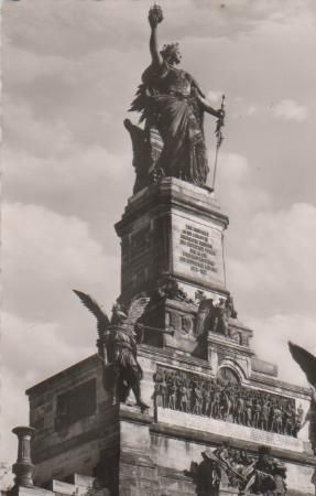 Niederwalddenkmal bei Rüdesheim - ca. 1955 Niederwalddenkmal bei Rüdesheim - ca. 1955